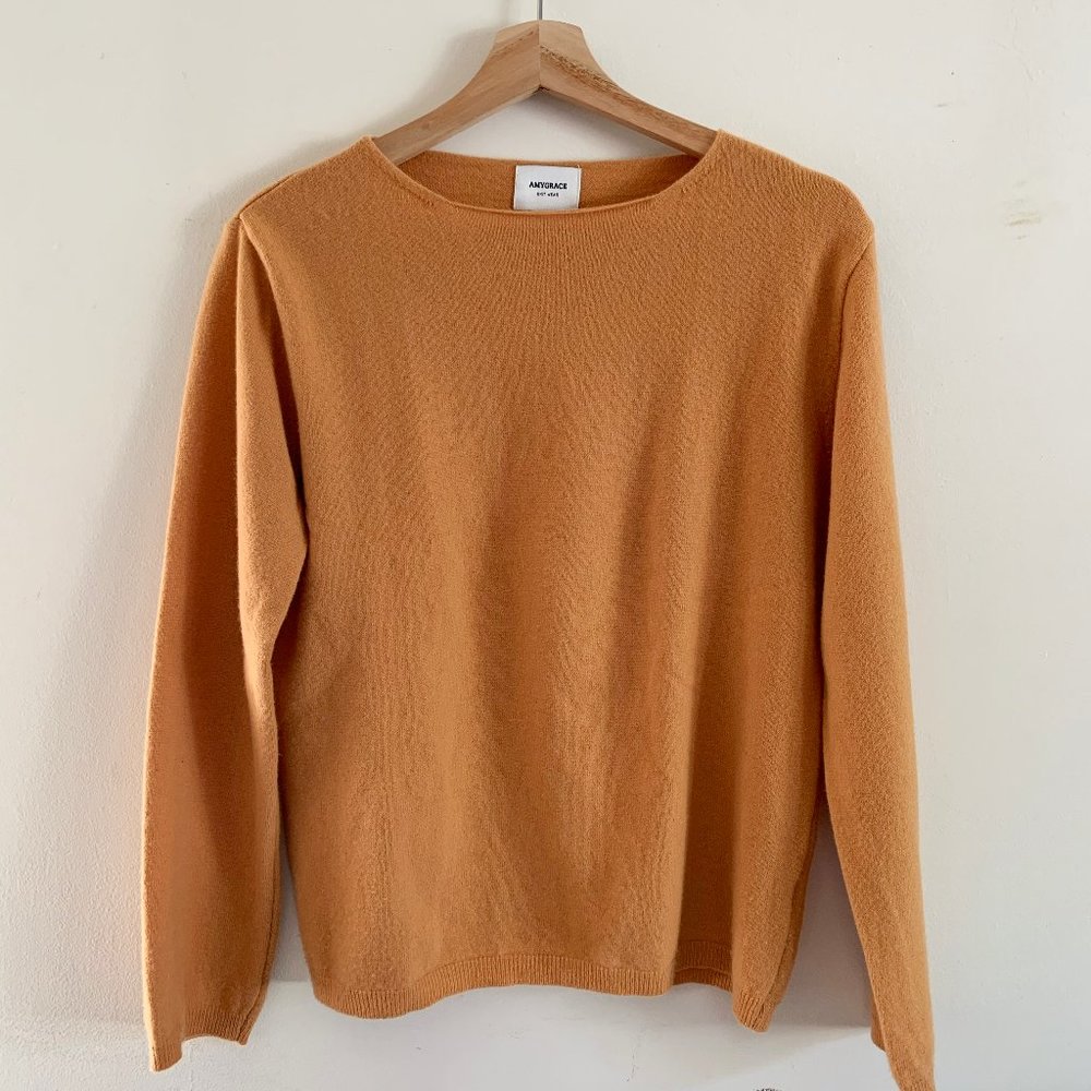 Orange Sweater - S - Made in Korea